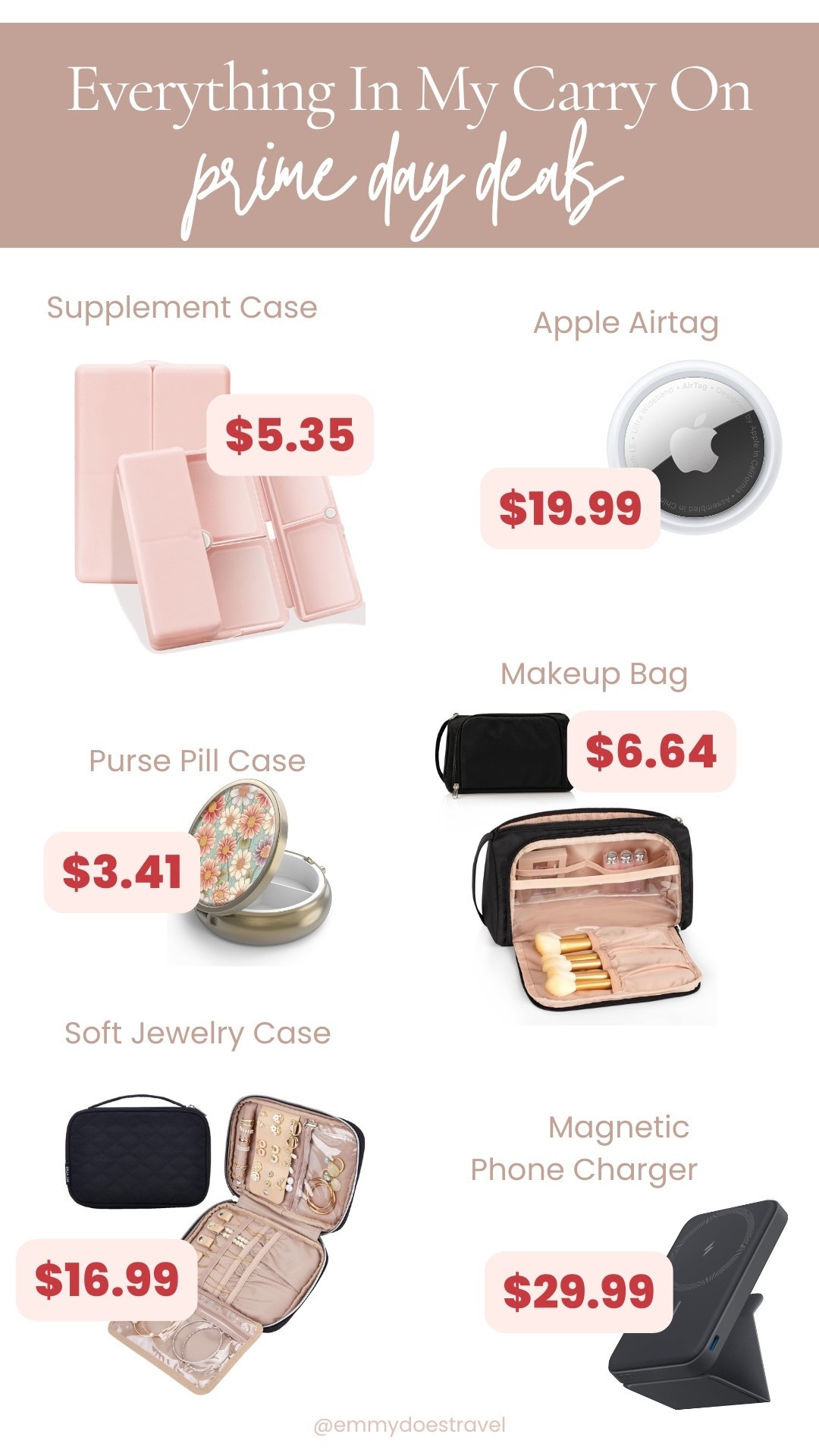 everything i always travel with is in the prime day sale. prices may change throughout the day, so order fast! 

#travel #carryon #primeday

#LTKFindsUnder50 #LTKSaleAlert #LTKTravel