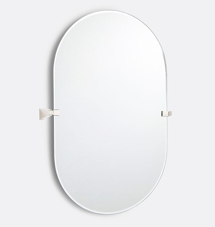Blair Frameless Pill Pivot Mirror | Rejuvenation