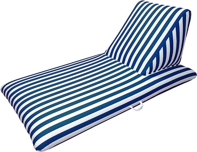 Pool Chaise Lounge, Navy Blue, 74"L x 42"W x 29"H | Amazon (US)