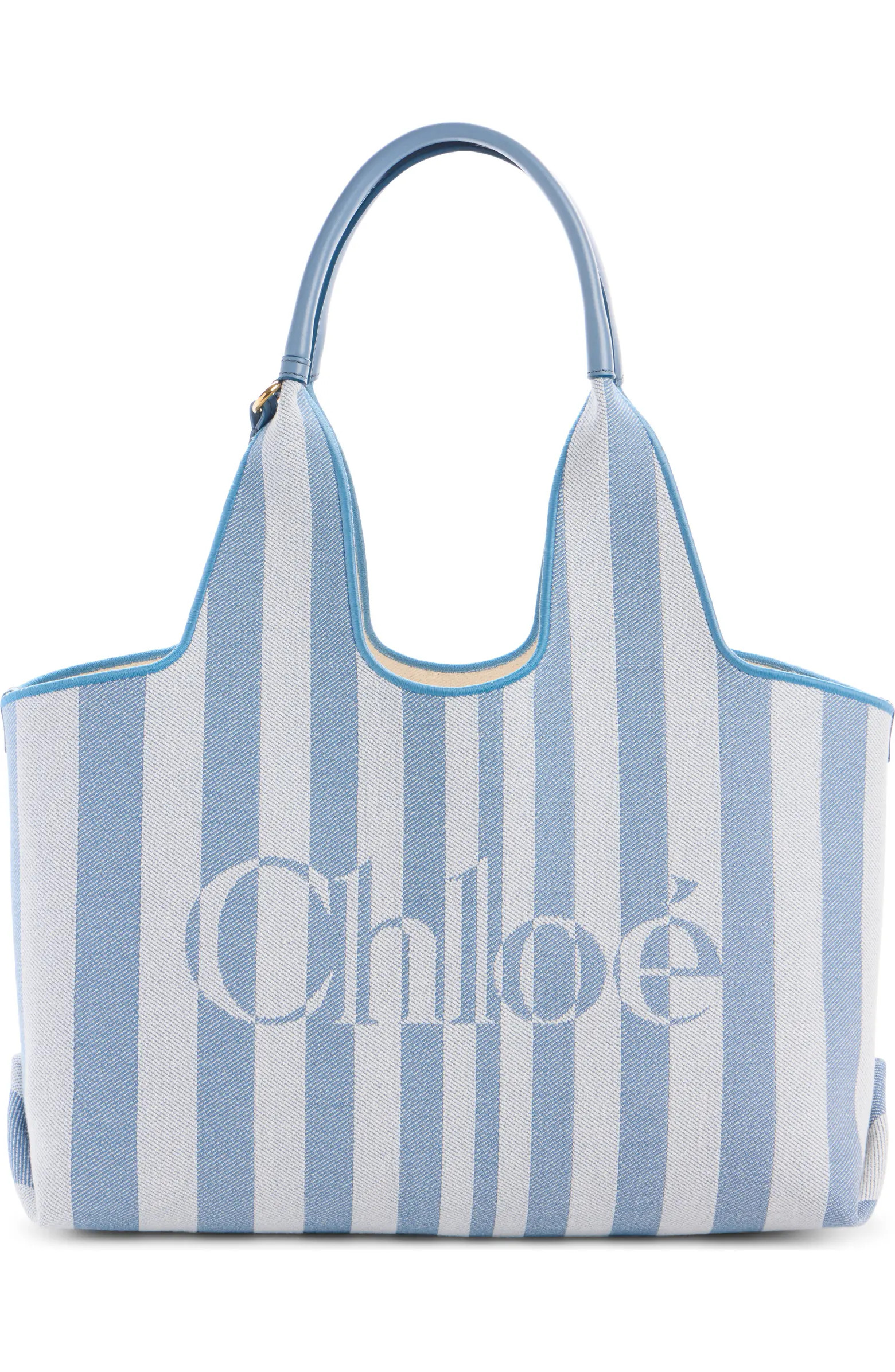 Stripy Logo Jacquard Tote | Nordstrom