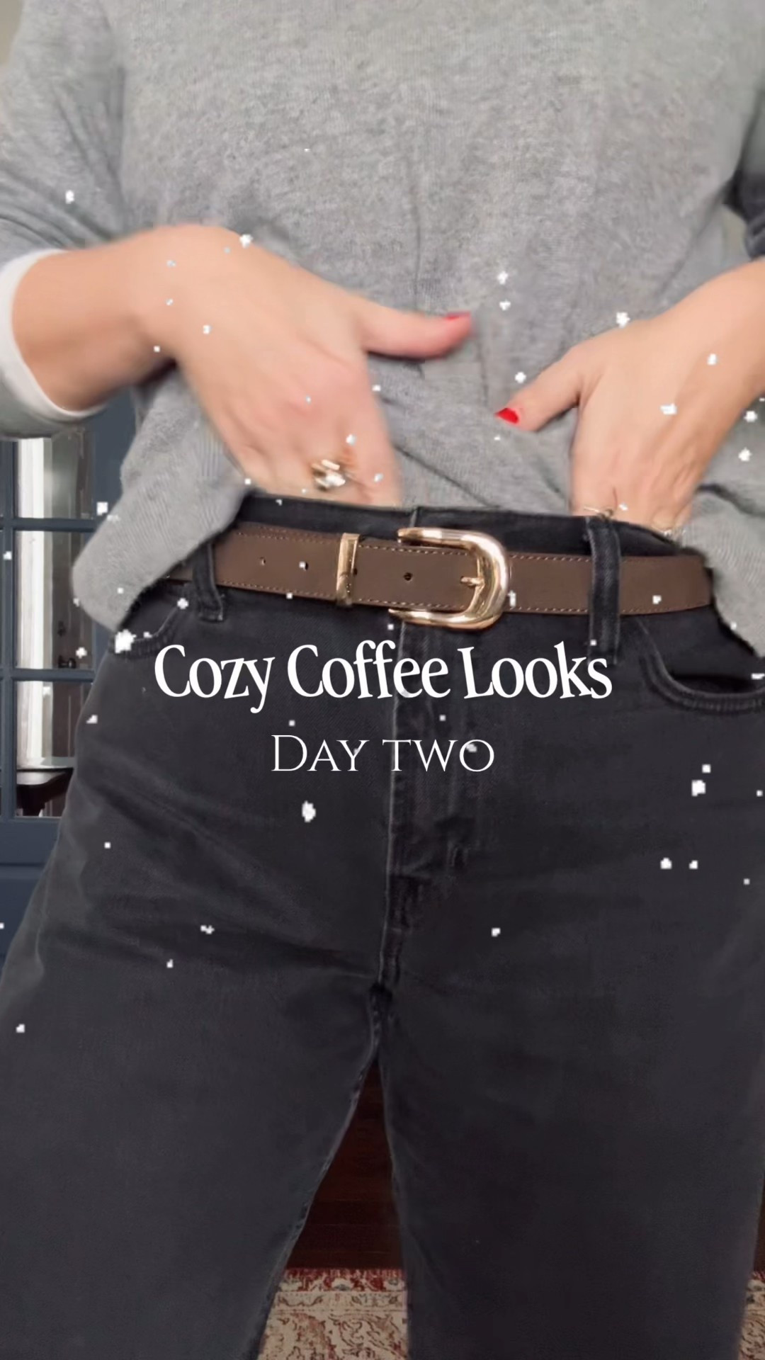 Cozy Coffee Look - Day Two 

Turtleneck - Gap Factory tts 
Sweater- Quince - up a size 
Jeans- Gap - up a size 
Belt - gap factory - out of stock but linking others 
Shoes- Freda Salvador - sizes 8 and up - up a half size 

#LTKgrwm #LTKootd #LTKSeasonal