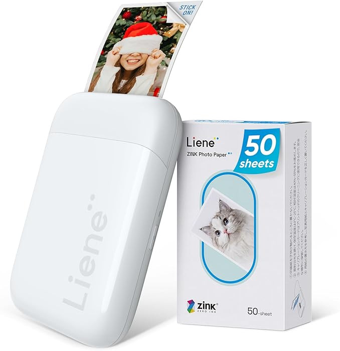 Liene 2x3” Photo Printer, Mini Instant Portable Color Mono Picture Printer Bundle 50 Zink Adhes... | Amazon (US)