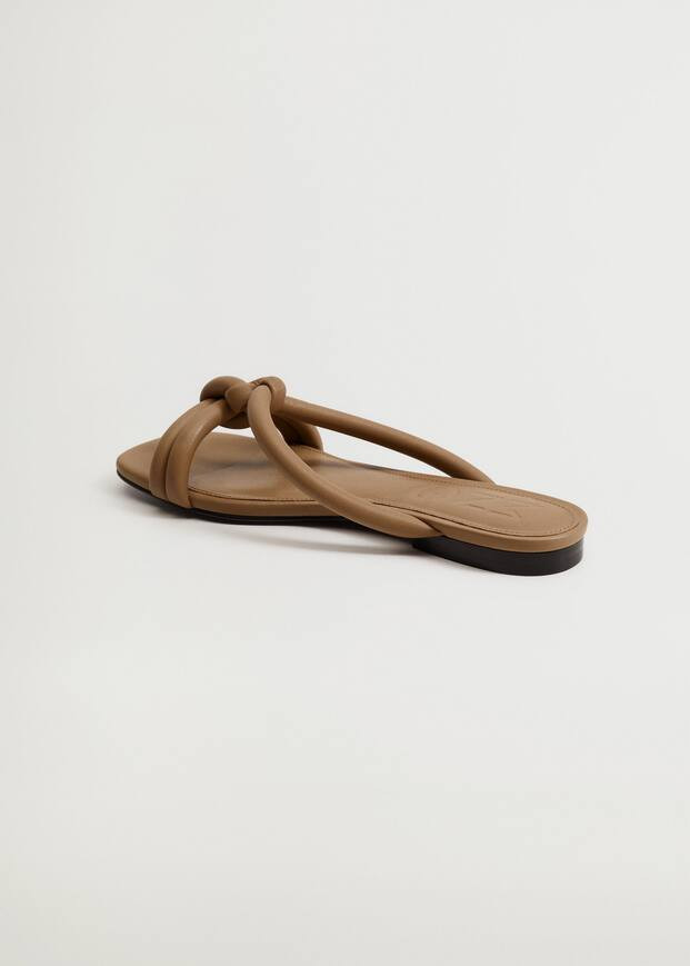Knot strips sandals | MANGO (US)