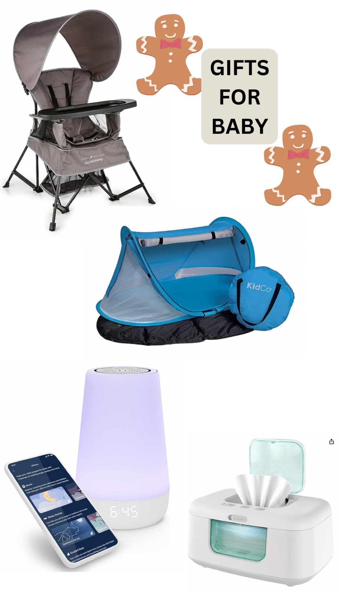 Gifts for baby/ amazon/ affordable/ travel/ chair/ beach tent/ hatch/ sound machine/ wipe warmer/ gifts/ ideas

#LTKHoliday #LTKbump #LTKGiftGuide