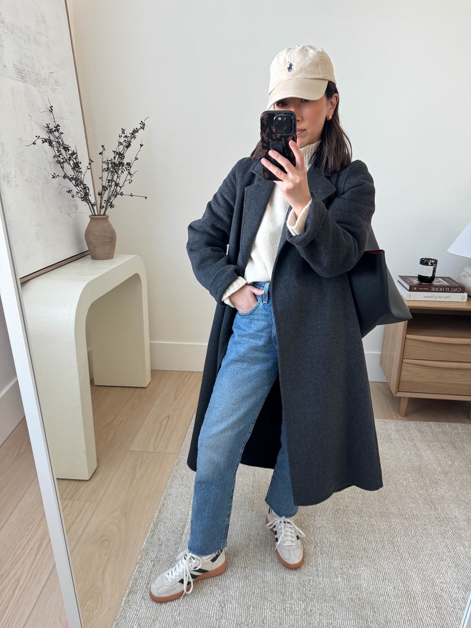 Levi's 501 Crops on sale! They work perfectly with lifestyle sneakers. They're ankle length on me which works. 

Mango coat xxs . this color is old
Everlane turtleneck sweater xs
Levis 501 Crop jeans 26, Sized up
Adidas Spezial sneakers 4 mens
Mansur Gavriel Tote
Polo Ralph Lauren hat

#LTKFindsUnder100 #LTKSaleAlert #LTKCyberWeek