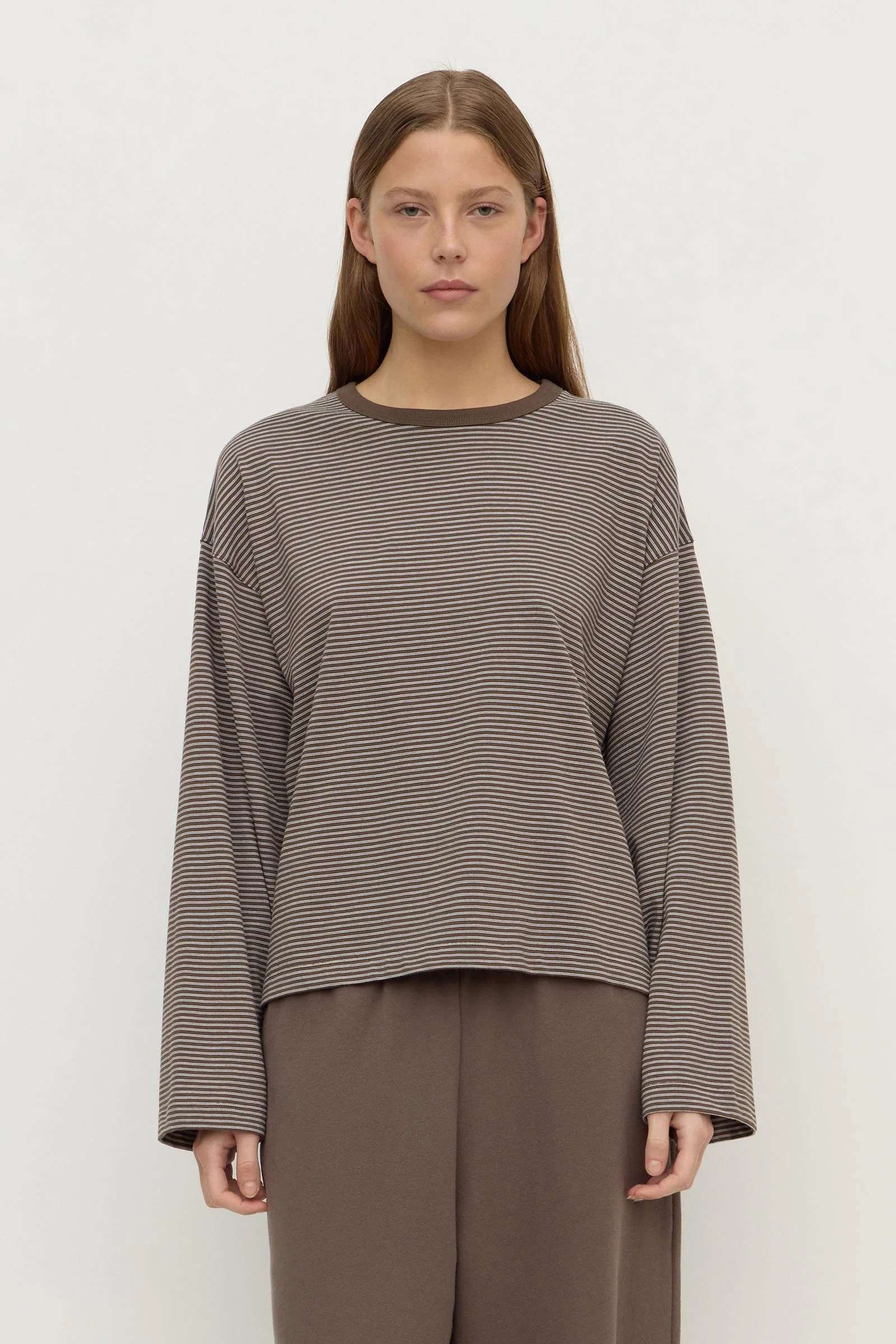 Malone Stripe Wide Sleeve Tee | Assembly Label