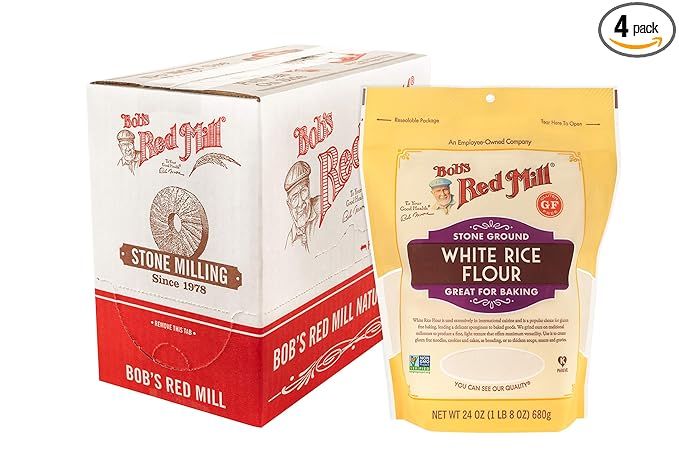 Bob's Red Mill Gluten Free White Rice Flour, 24 Ounce (Pack of 4) | Amazon (US)