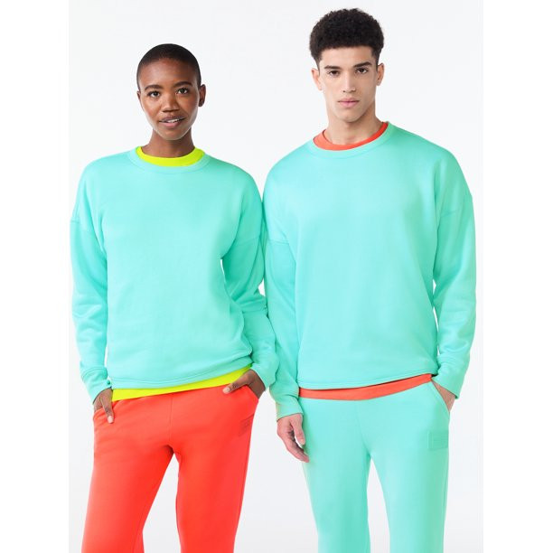 Love & Sports All Gender Fleece Crewneck Sweatshirt | Walmart (US)