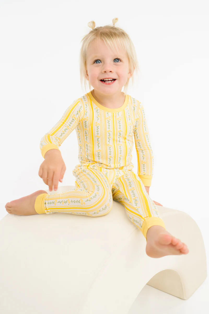 Sunny Meadow Stripe Bamboo Set | Little One Shop Co