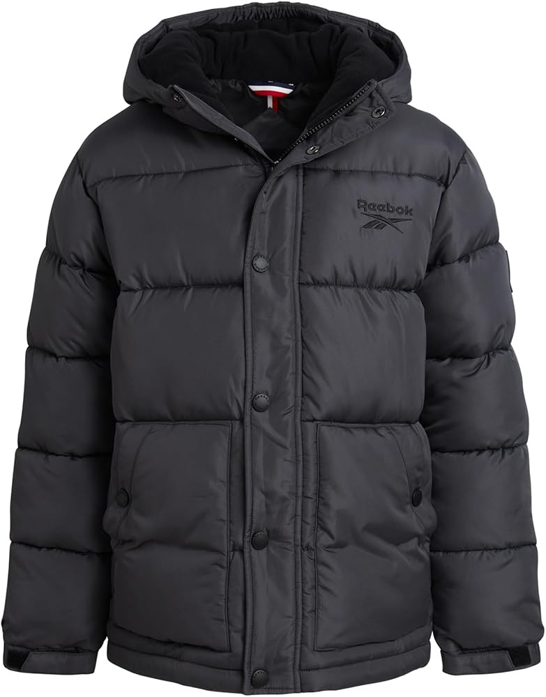 Reebok Boys Puffer Jacket - Heavyweight Wind & Water Resistant Hooded Boys Winter Jacket - Cozy I... | Amazon (US)