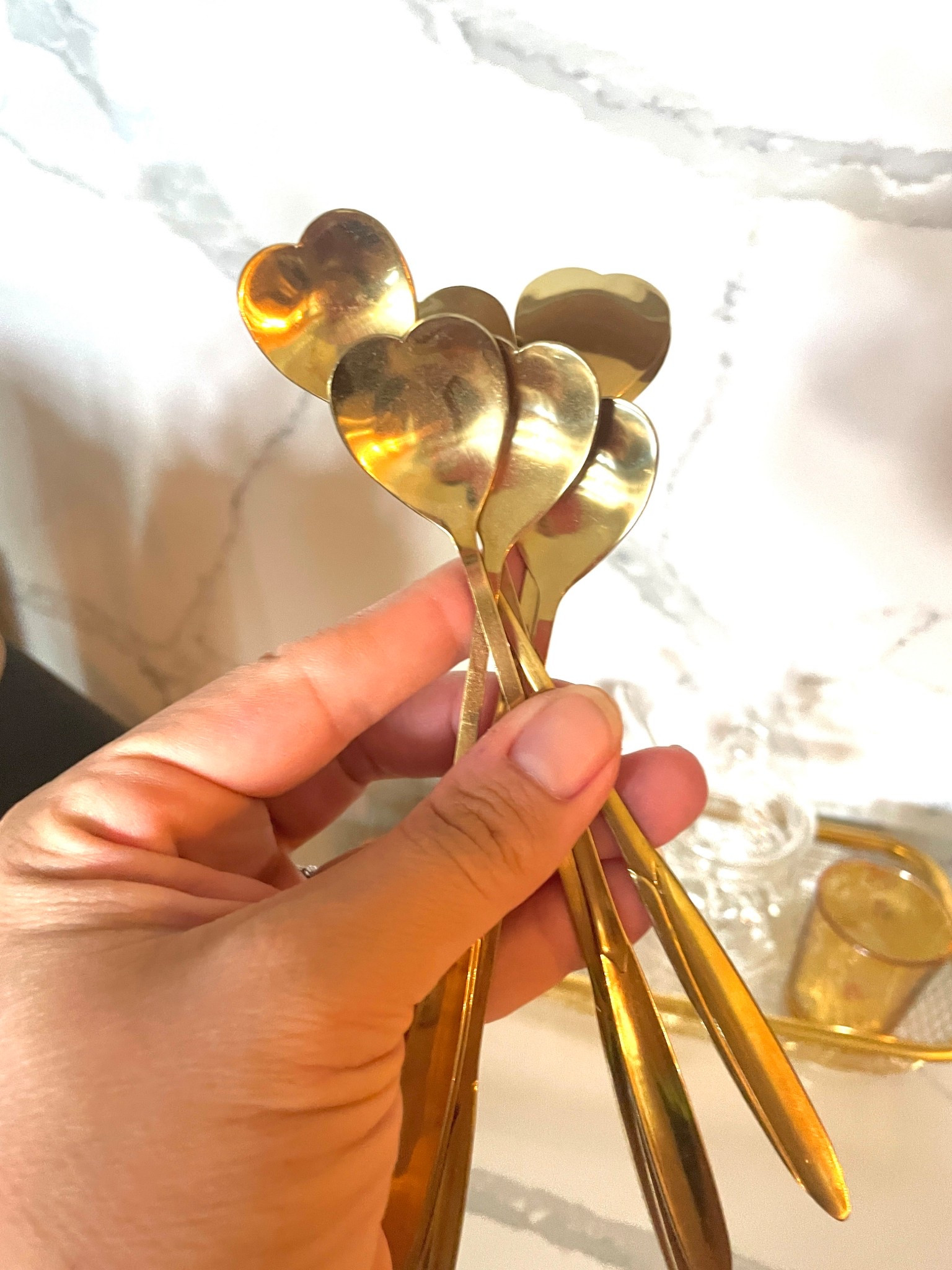 This set of heart shaped spoons elevate anything.., coffee, tea, lemonade…. Great for mixing drinks and adding style to entertaining 

#LTKSaleAlert #LTKFindsUnder50 #LTKHome