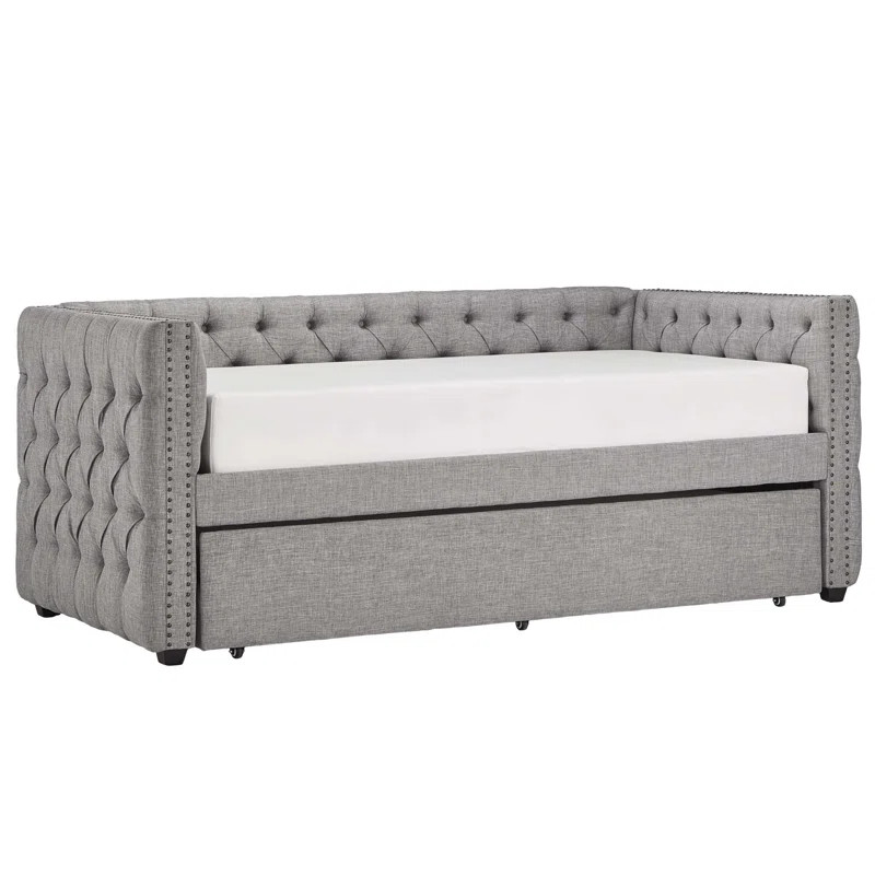 Semaj Upholstered Daybed with Trundle | Wayfair North America