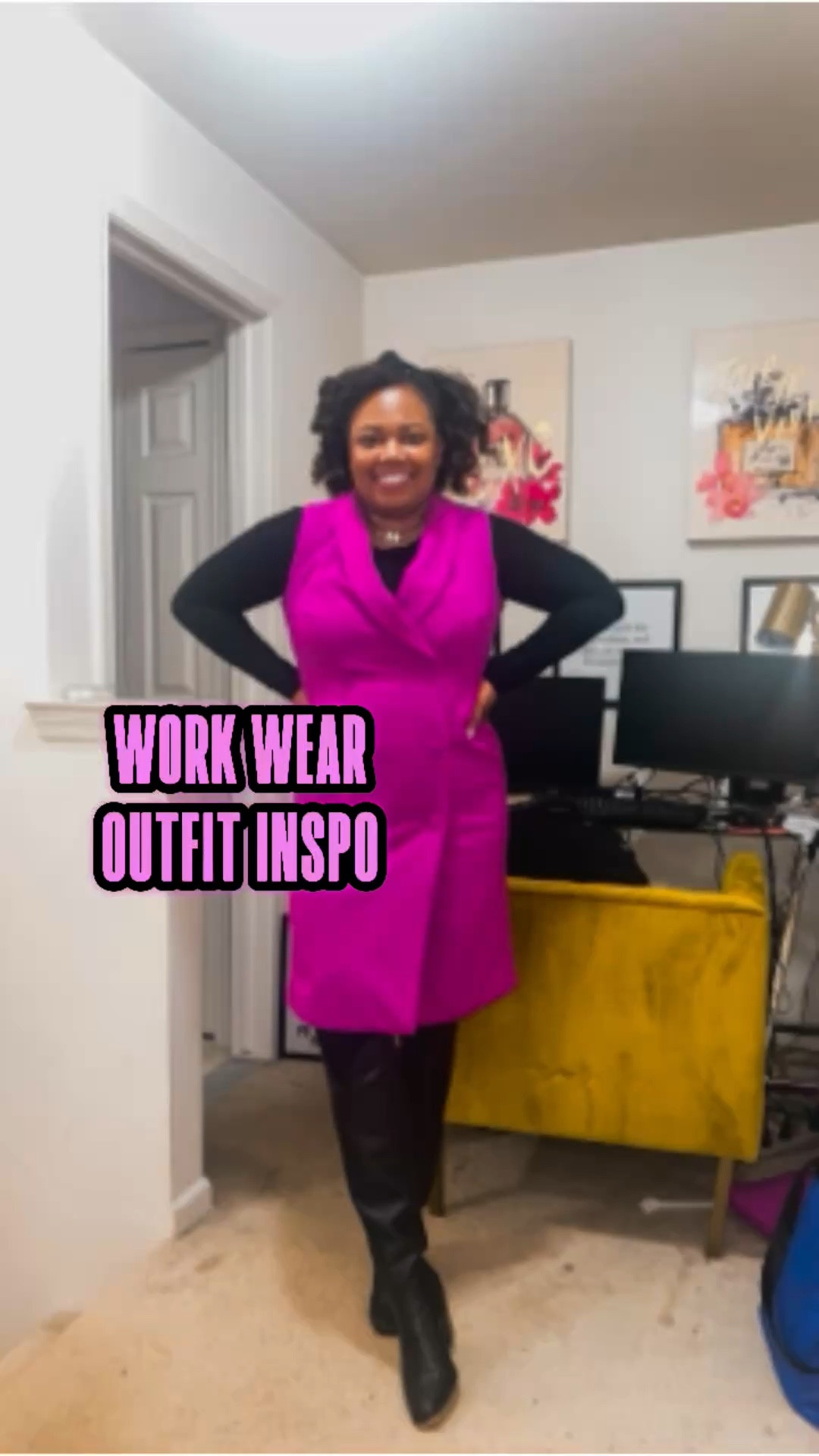 Fall workwear inspo 💼🍂 Loving this pop of fuchsia layered over a sleek all-black base! Paired with knee-high boots, tights, and luxe accessories for a chic office look. Head to my LTK via link in bio for all outfit details and shop this look! 💖 #WorkwearInspo #FallFashion #SimpliStaciStyle #LuxeForLess




#FallWorkwear #WorkOutfitInspo #FuchsiaDress #OfficeStyle #KneeHighBoots #LuxeForLess #LTKWorkwear #ChicFallFashion #SimpliStaciStyle #StatementWorkwear #LayeredFallLooks #FashionInspo #FallOutfitDetails #AffordableLuxury #WorkwearVibes

#LTKWorkwear #LTKOver40 #LTKFindsUnder50