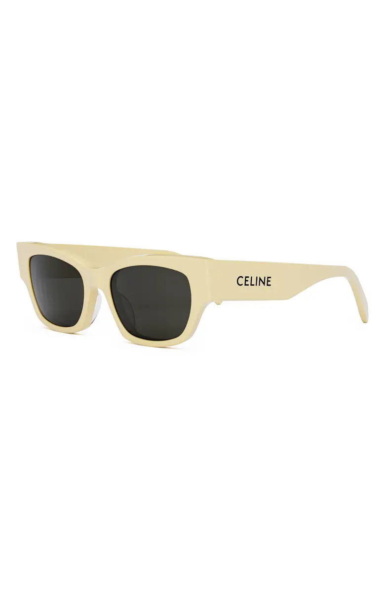 CELINE Monochroms 54mm Cat Eye Sunglasses | Nordstrom | Nordstrom