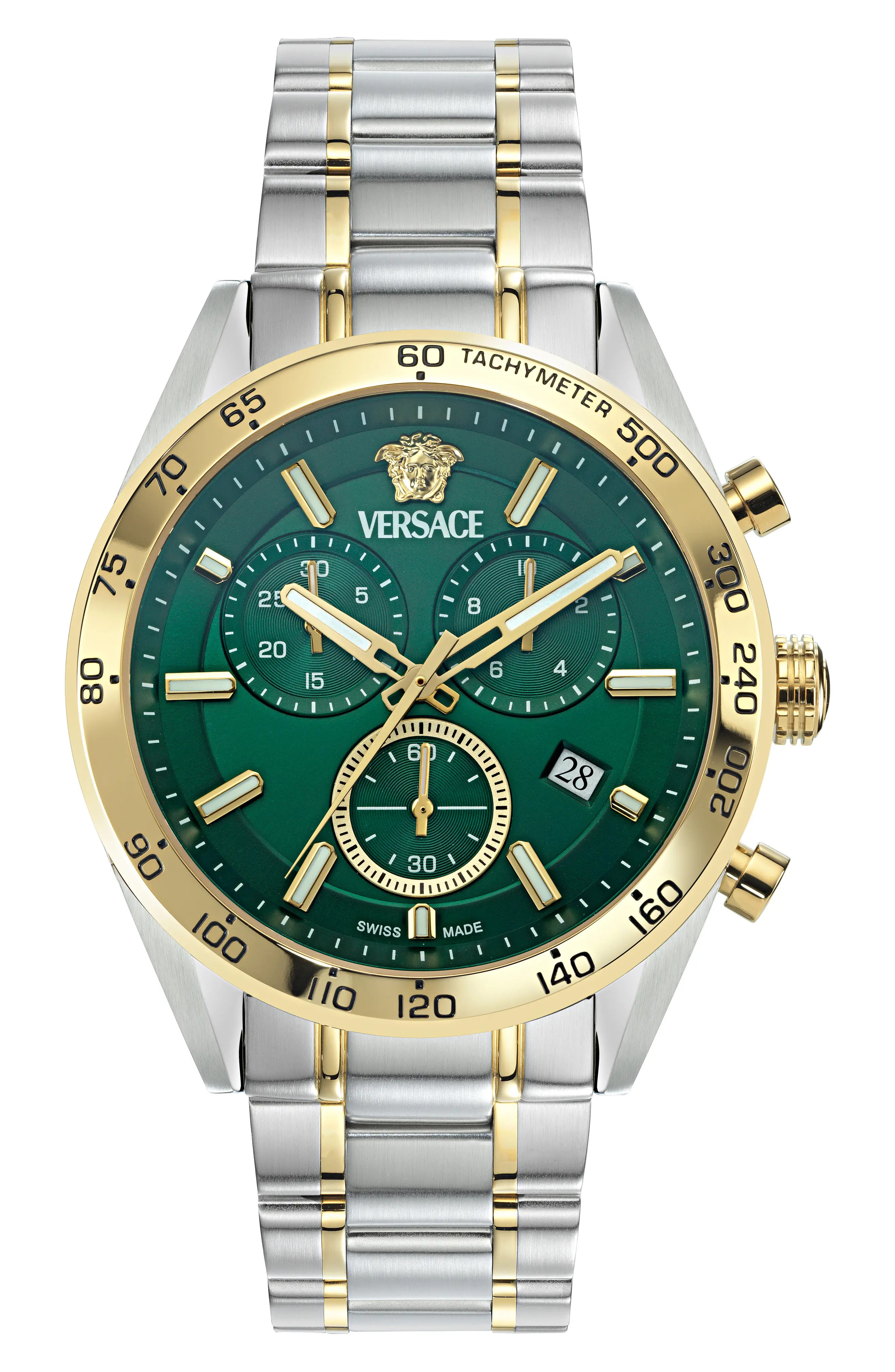 Versace V-Code Chronograph Bracelet Watch, 41mm (Men) | Nordstromrack | Nordstrom Rack
