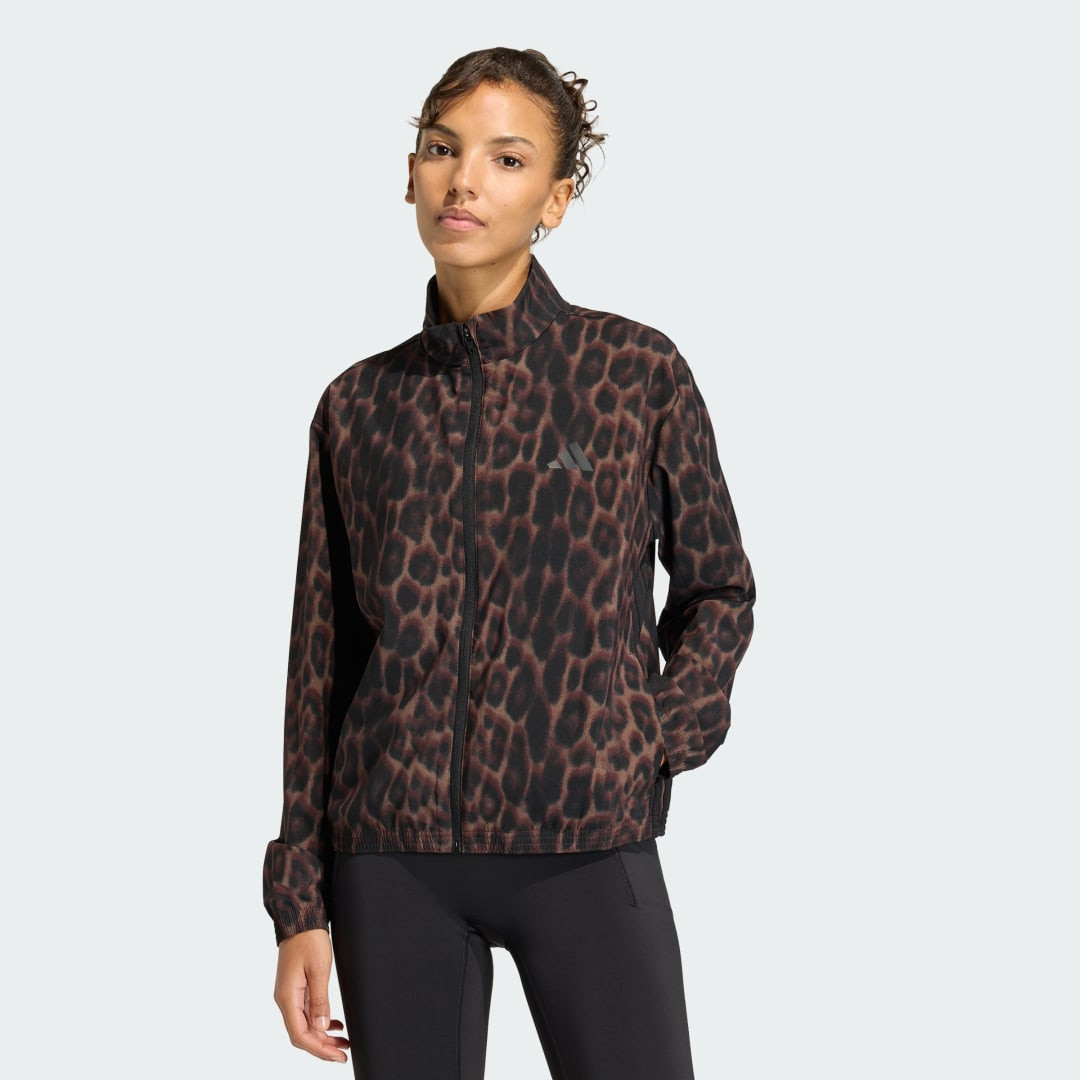 Workout Essentials Leopard Woven Jacket | adidas (US)
