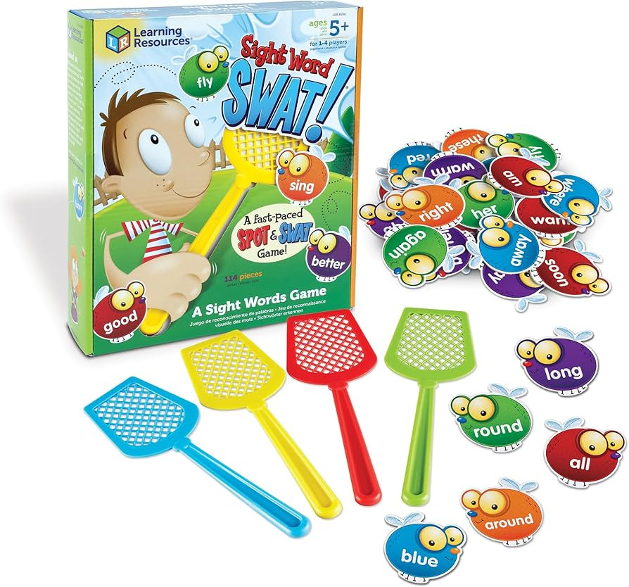 Learning Resources Sight Word Swat A Sight Words Game - Phonics Flash Cards, Board Games for Kids... | Amazon (US)