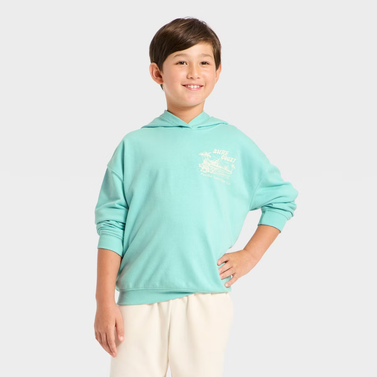 Grayson Threads Kids Boys' Oversized Hooded Sweatshirt - Blue | Target