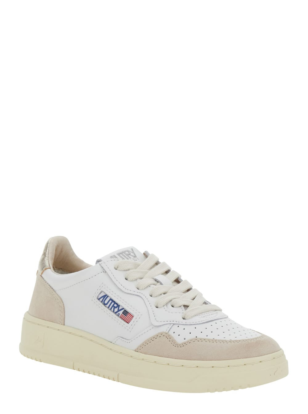 Autry Sneaker medalist Low Top With Logo Patch On Tongue And Side In White Leather For Women | Italist.com US