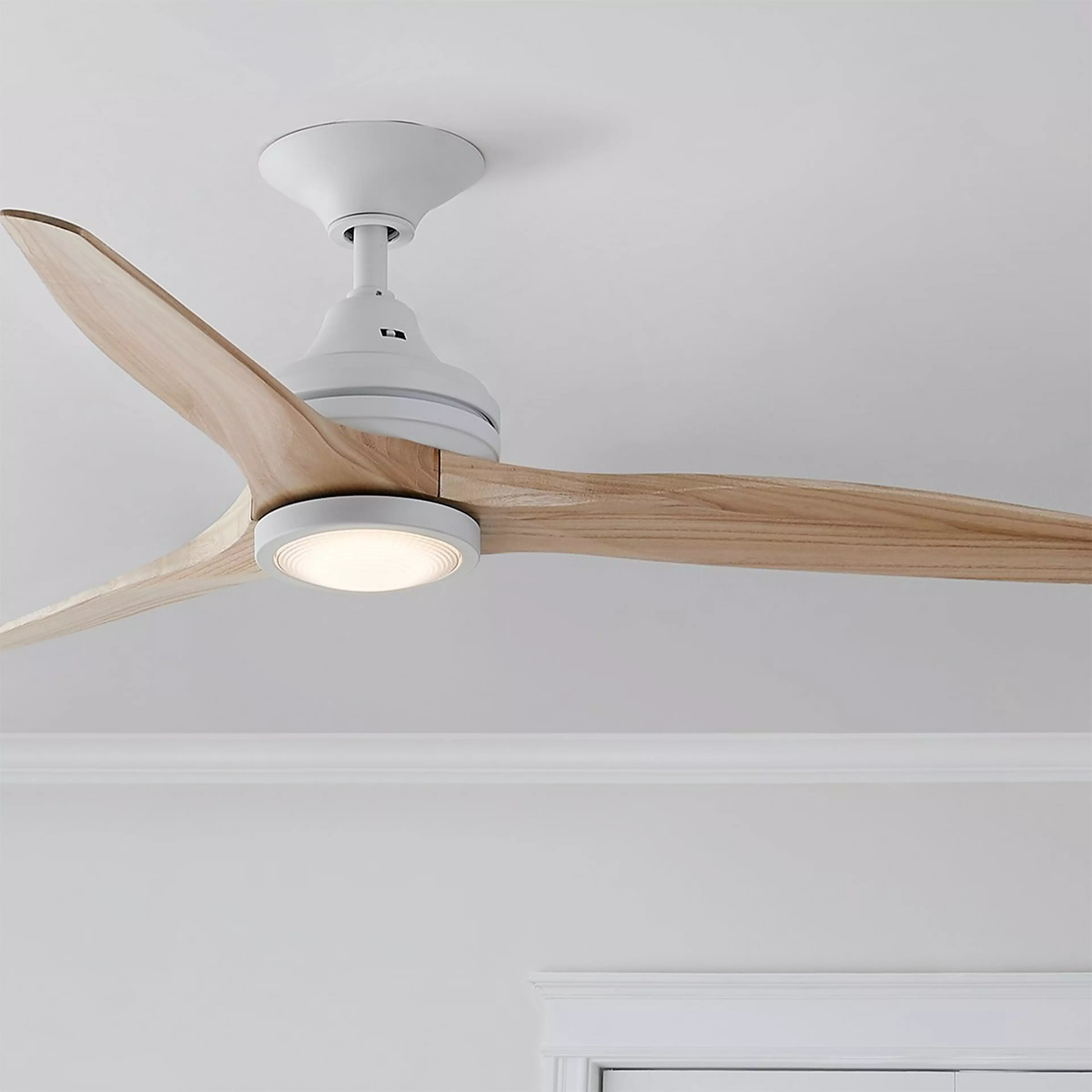 48" Indoor / Outdoor Metal and Wood LED Ceiling Fan | Shades of Light