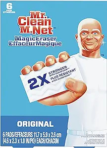 Mr. Clean Magic Eraser Original Cleaning Pads with Durafoam, White, 6 Count | Amazon (US)