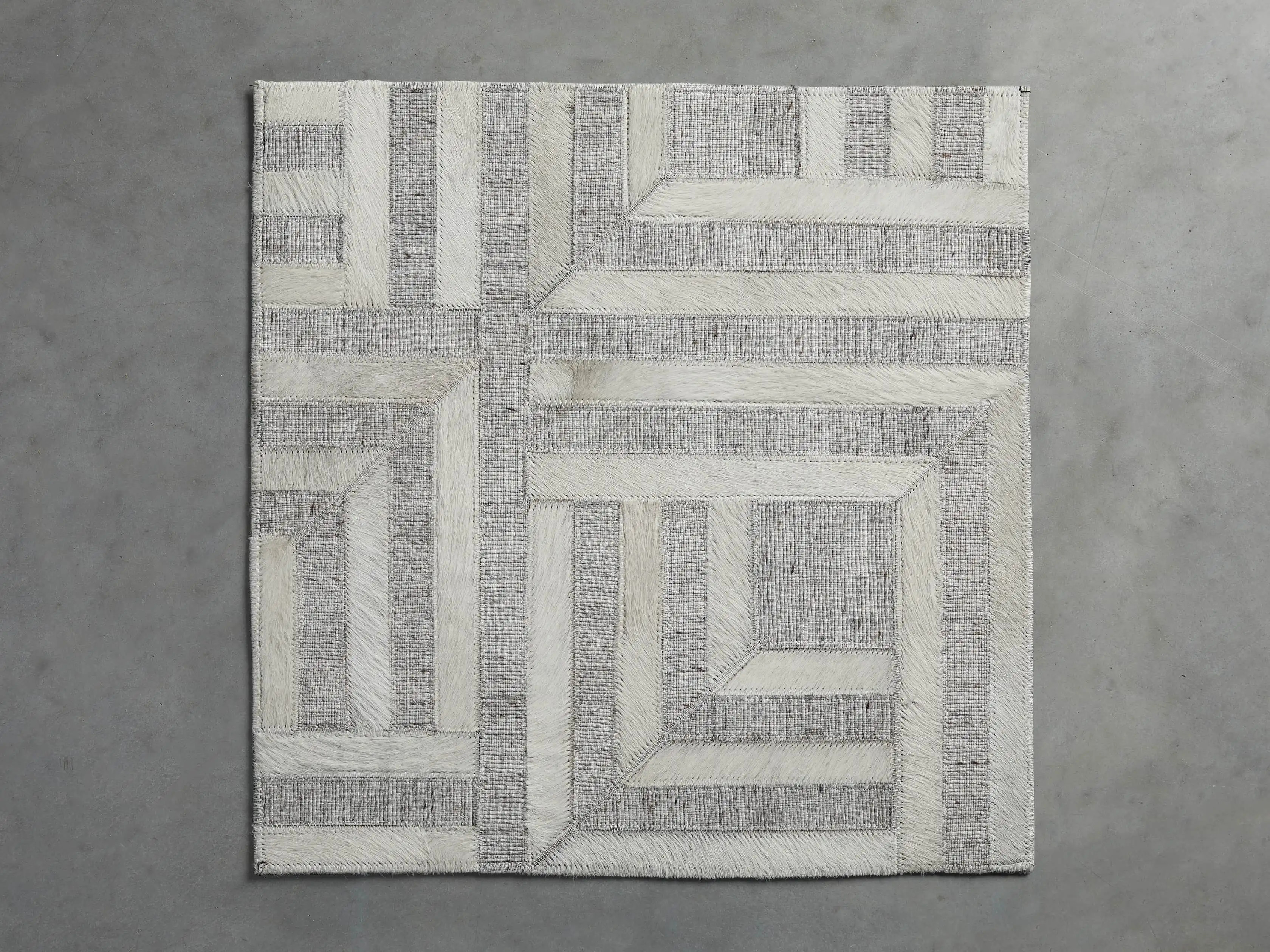 Wolcott Hair on Hide Rug Swatch | Arhaus