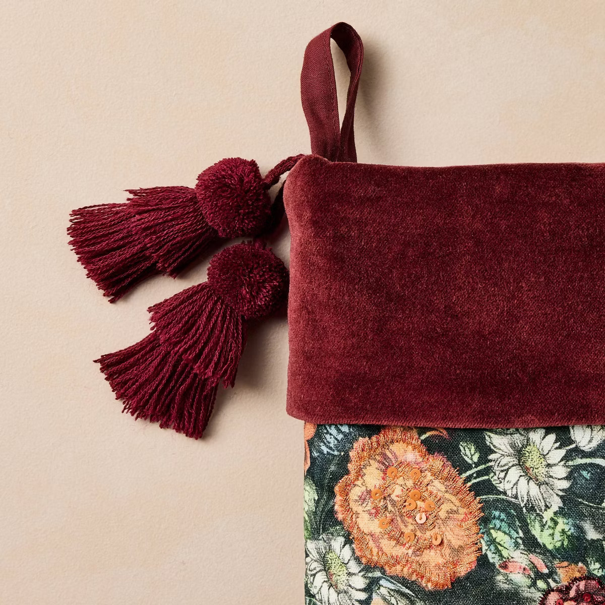 John Derian for Target Merry Christmas Floral Stocking | Target