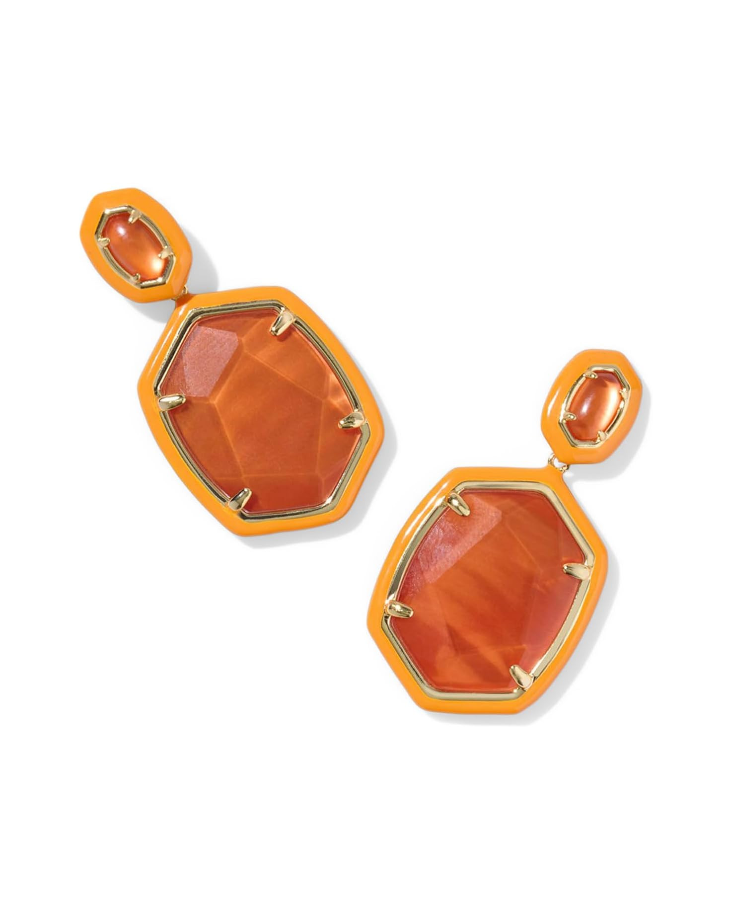 Daphne Enamel Frame Drop Earrings | Zappos