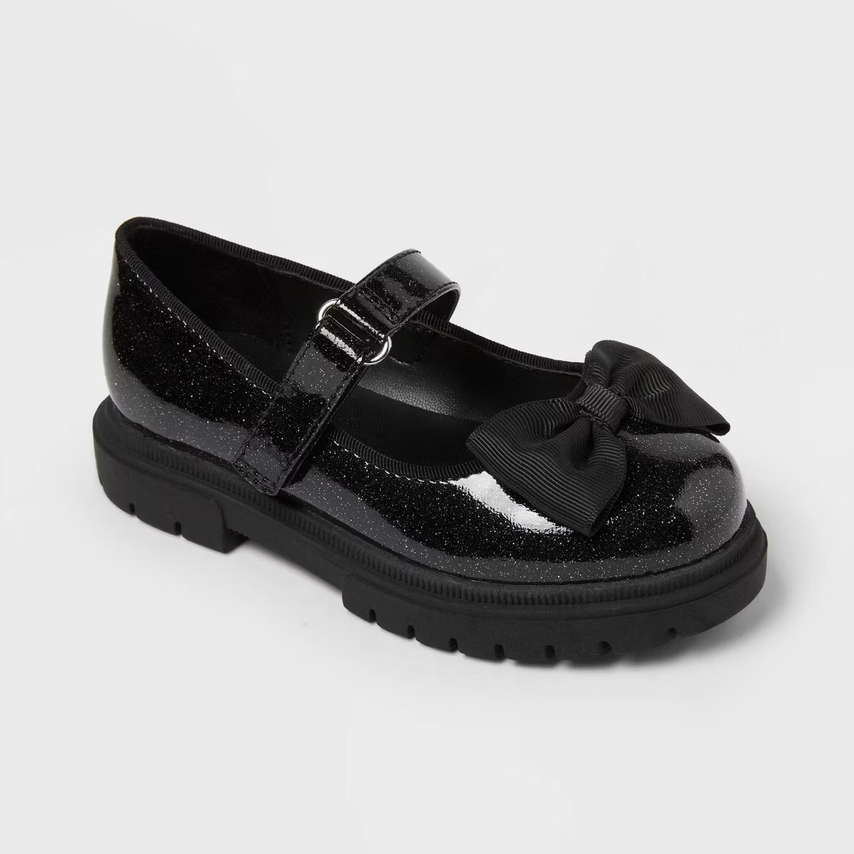 Toddler Bridget Bow Mary Jane Flats - Cat & Jack™ Black | Target