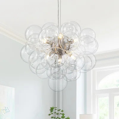 Sputnik Design 6 - Light Sphere Glass Globe Bubble Chandelier | Wayfair North America