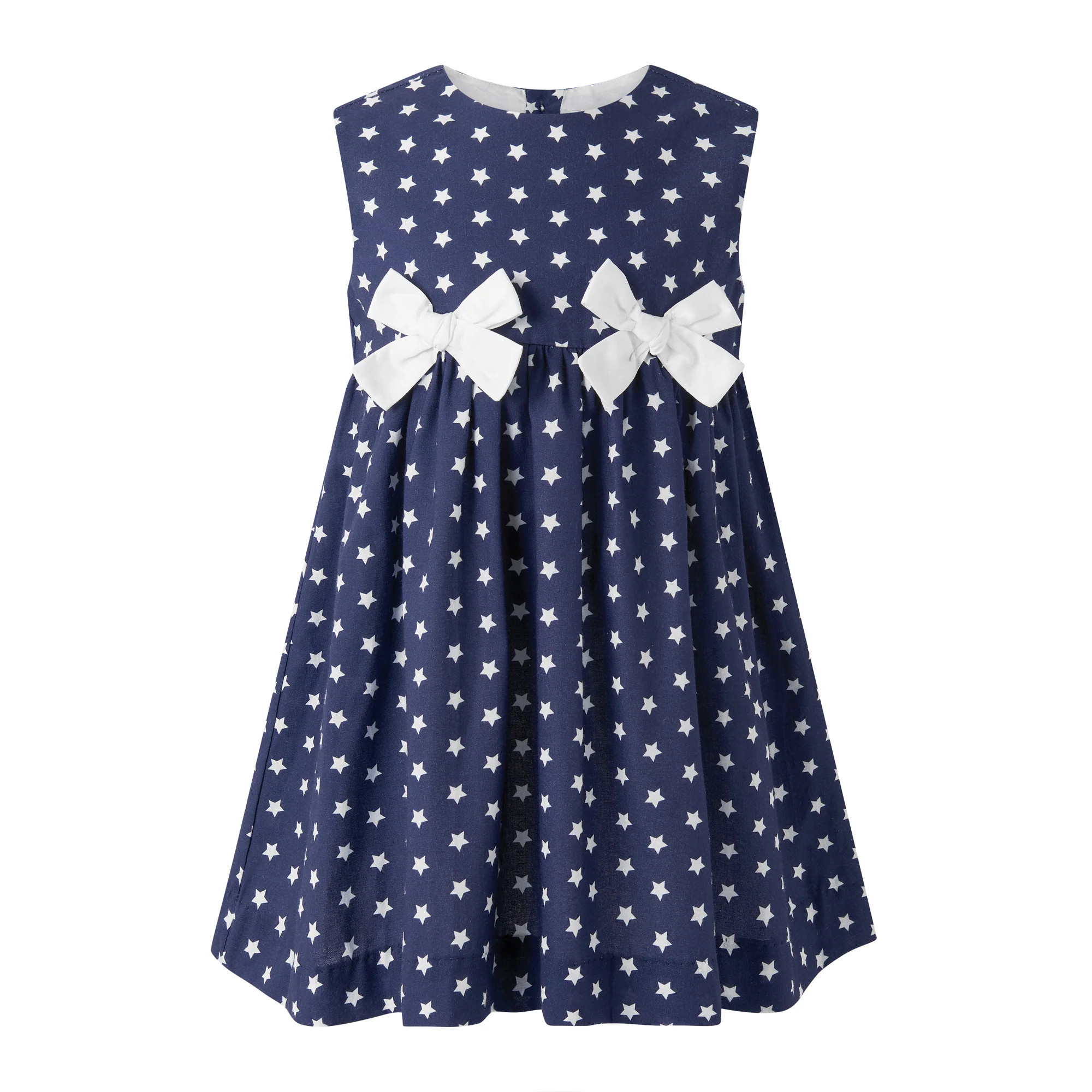 Star Print Bow Dress | Rachel Riley