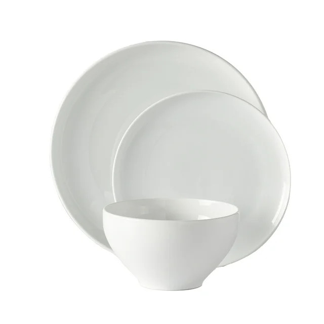 Better Homes & Gardens Vivian 12 Piece Porcelain Dinnerware Set - Walmart.com | Walmart (US)