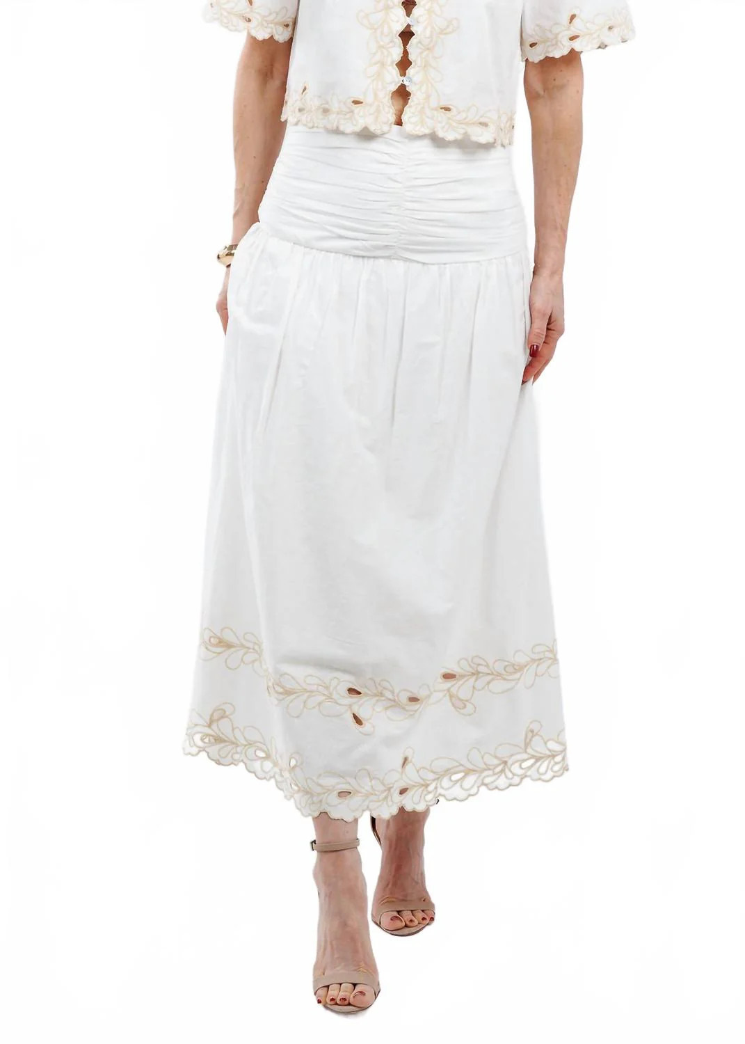Sol Skirt In White | Shop Simon