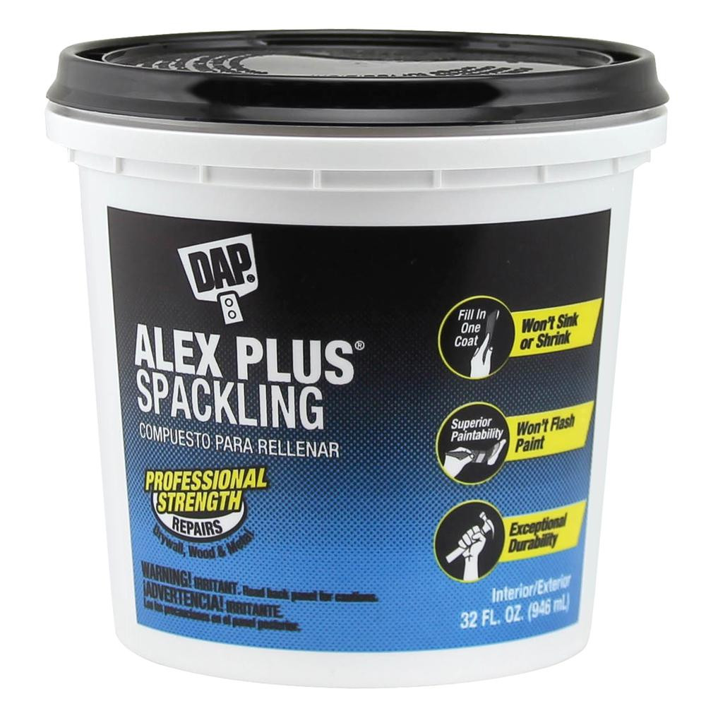 DAP Alex Plus 32 oz. High Performance Spackling Paste-18746 - The Home Depot | The Home Depot