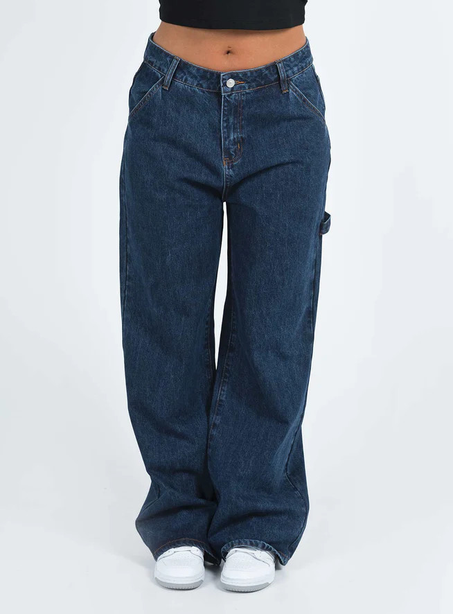 Hambleton Jeans Dark Wash Denim | Princess Polly US
