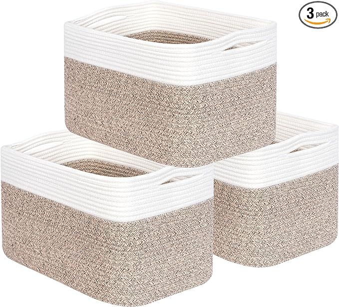 MINTWOOD Design 3-Pack Storage Baskets for Shelves, Playroom and Classroom Storage Basket, Book B... | Amazon (US)