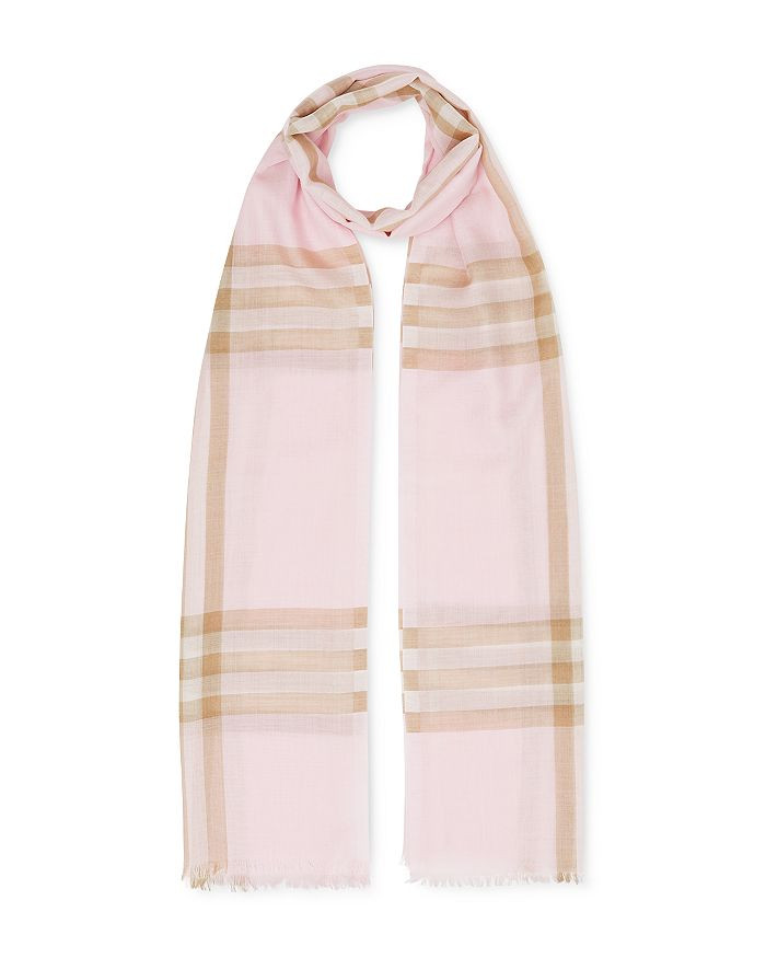 Burberry Lightweight Giant Check Wool & Silk Scarf Jewelry & Accessories - Bloomingdale's | Bloomingdale's (US)