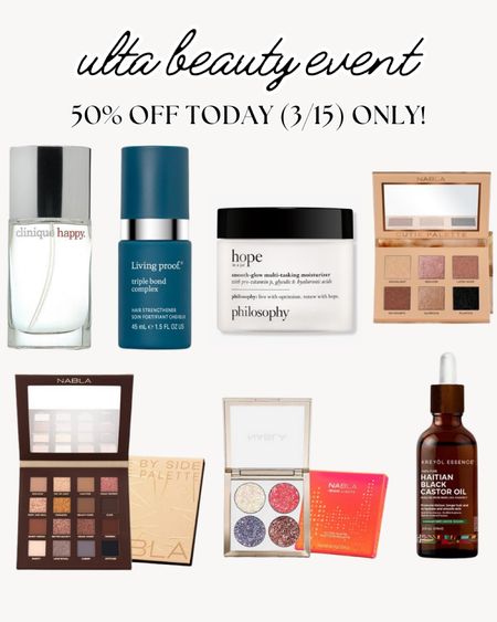 Ulta Semi-Annual Beauty Event sale - these items are 50% off today only! Friday, March 15, 2024! 

#LTKbeauty #LTKsalealert