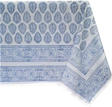 ATOSII 'Amalfi’ 100% Cotton Boho Square Tablecloth, Handblock Print Table Cloth for Kitchen I D... | Amazon (US)