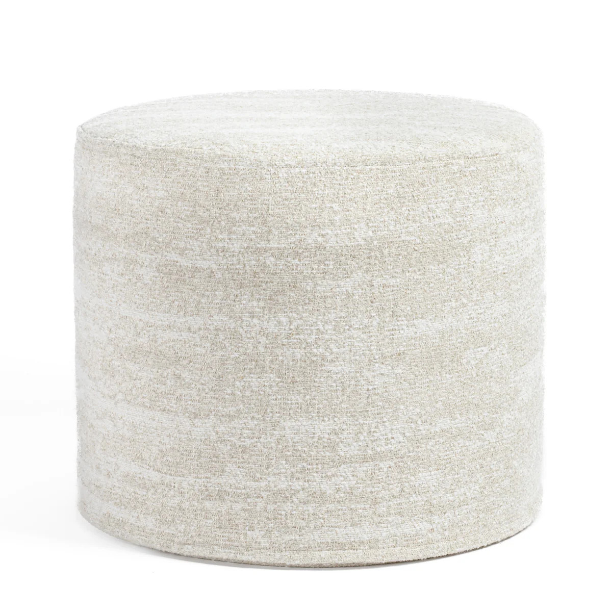 Samson 18x16 Round Ottoman, Oatmeal | Tonic Living