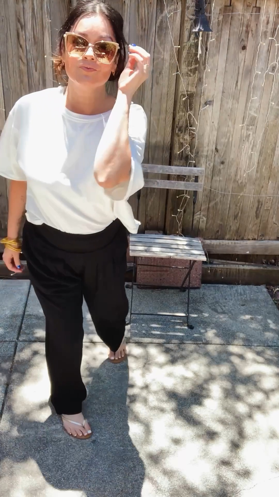 Two comfortable outfits perfect for any occasion. Lightweight & easy travel pieces. 

Loose fitting wearing size small in pants & blue tee. Medium in white tee, cropped size up for a regular length. 

Travel outfit
Beach outfit 
Summer outfit 


#LTKBeauty #LTKSaleAlert #LTKTravel