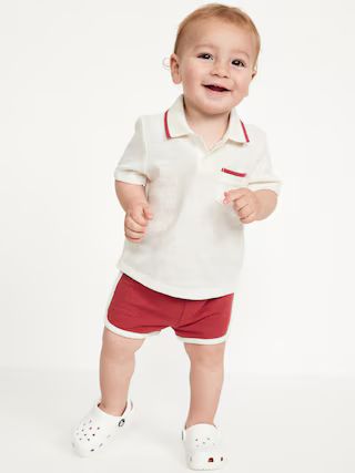 Textured-Knit Collared Pocket Shirt and Shorts Set for Baby | Old Navy (US)