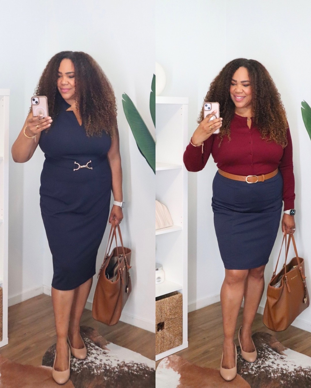 Work outfits worn lately 💫 Real outfits I’ve recently worn to work 👩🏾‍💻
Sizing:
Dress - Size xl
Sweater - Size Medium 
Skirt - Size xl

#LTKOver40 #LTKWorkwear #LTKMidsize