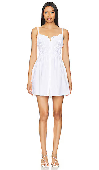 Isabella Mini Dress in White | Revolve Clothing (Global)