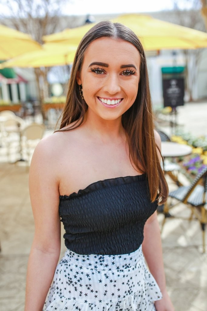 Girls Like You Smock Crop Top - Black | ivy & leo