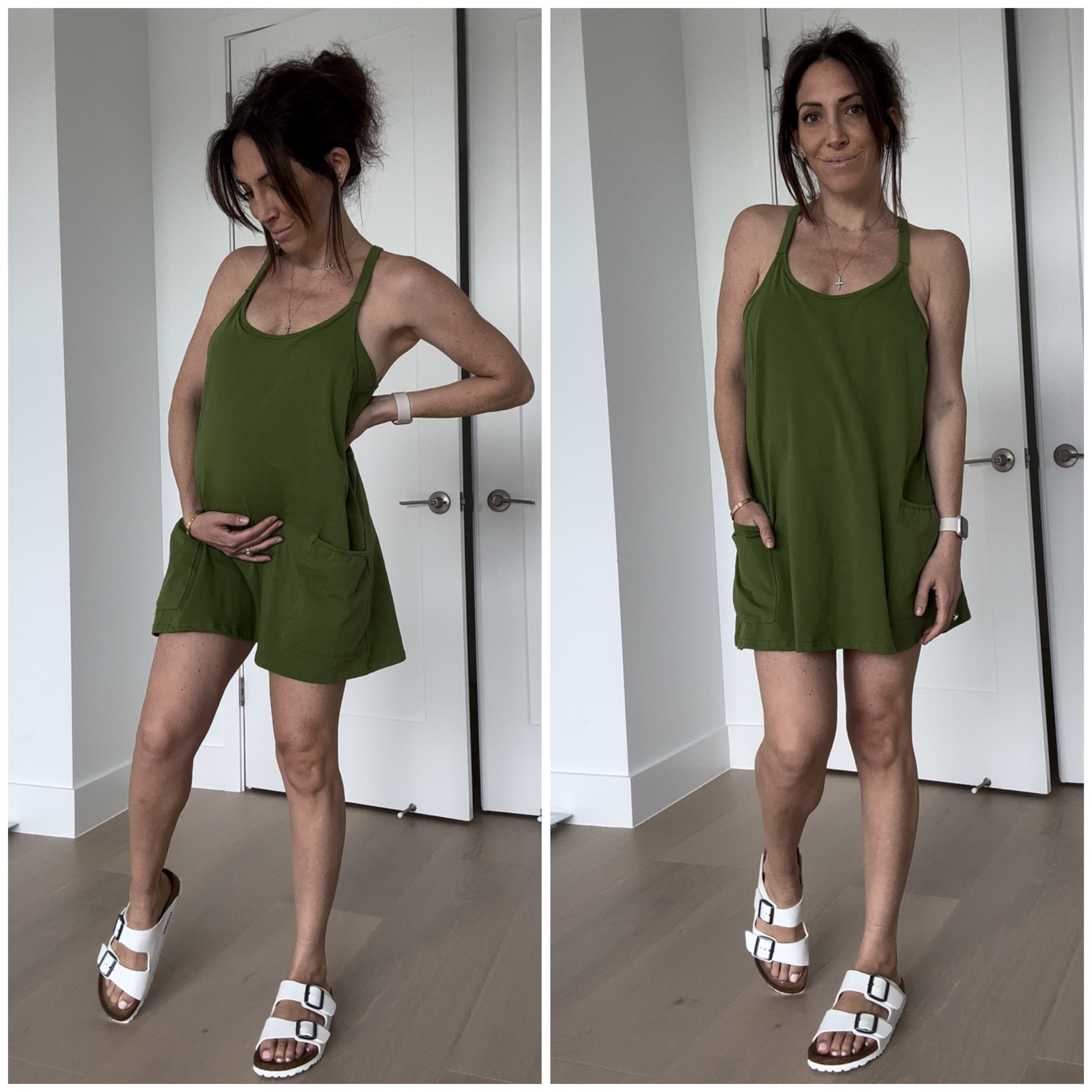 Cutest athletic dress! Amazon dupe of the FP hot shot mini dress. Built in shorts, and although not maternity, bump friendly  

#LTKSeasonal #LTKbump #LTKstyletip