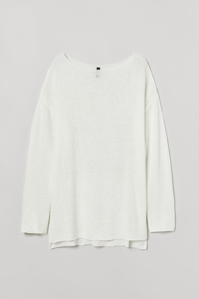 H & M - Loose-knit Sweater - White | H&M (US + CA)