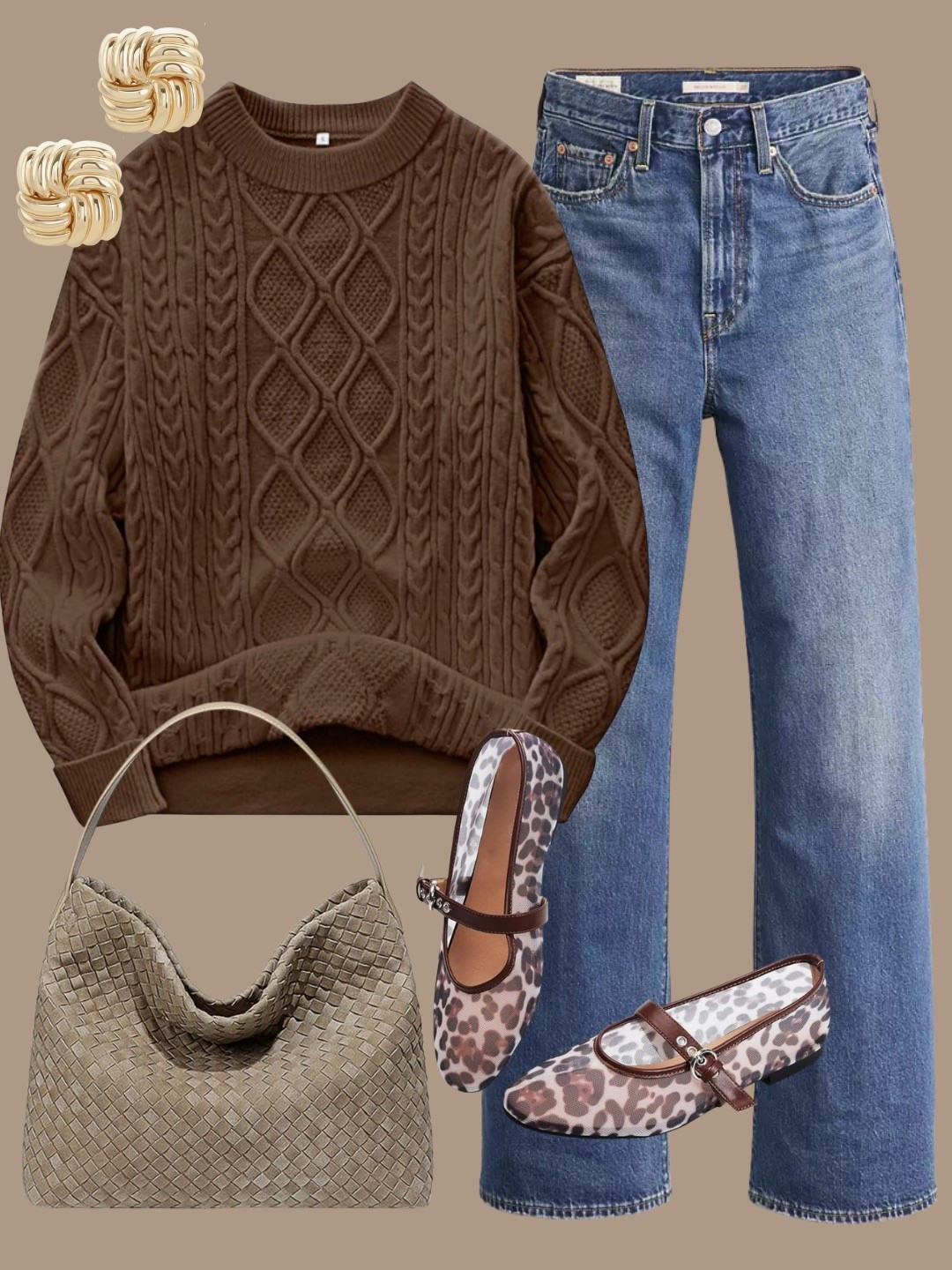 Women Cable Knit Vintage Chunky Sweater Loose Casual Knitted Sweater Unisex Woven Crewneck Knitted Top,
Woven Suede Shoulder Bag for Women Suede Hobo Bag Tote Elegant Handbag Satchel for Work Travel,
Leopard Flats for Women Mesh Ballet Flats Mary Jane Animal Print Shoes Slip On Casual Breathable Ballerina Flats,
Women's Mid Rise Straight Leg Jeans - Washed Stretch Denim with Slant Pockets, Loose Comfort Fit（Runs Small,
ANRABESS Womens Oversized Chunky Cable Knitted Sweaters Fall Cozy 90s Vintage Pullover Sweater 2025 Fashion Outfits,
Levi's Womens 94 Baggy Wide Leg Jean (Also Available in Plus),
Levi's® Women's Ribcage Wide Leg Jeans, Not The Same