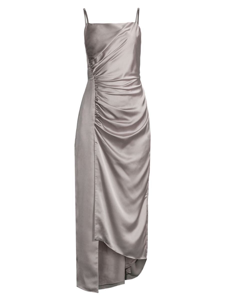 Lilliana Satin Draped Slip Dress | Saks Fifth Avenue