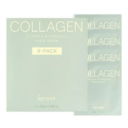 Karuna Skin Collagen Face Mask Sheets Hydrating Facial Mask 4 Packs | Walmart (US)